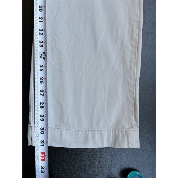 Banana Republic Pant Mens 34X32 Khaki Relaxed Fit Dawson Chino Cotton Preppy - Picture 12 of 14